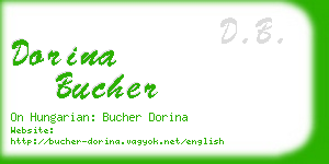 dorina bucher business card